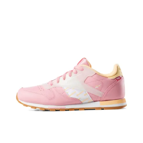 Reebok Classic Leather Детская беговая обувь Низкий топ Школьный возраст