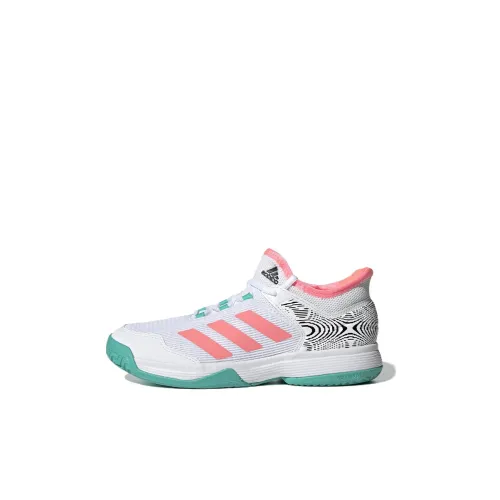 Adidas Ubersonic 4 Adizero K Slip Resistant Abrasion Resistant Кроссовки для тенниса Белый Детский