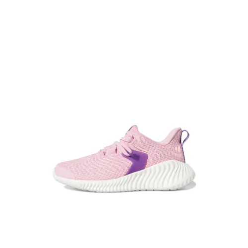 Adidas AlphaBounce K Амортизация Износостойкий Низкий Топ Детская Беговая Обувь Нежно-Розовый Детский