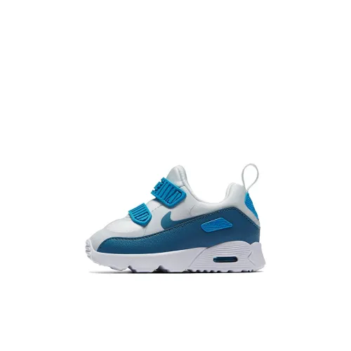Nike Air Max 90 Low Топ Беговые кроссовки Белый Синий TD Детские и для малышей