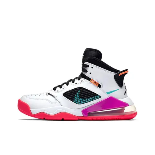 Джордан Mars 270 MID Топ Детские Баскетбольные Кроссовки Розовые Белые