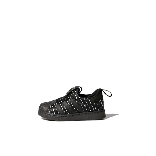 Adidas Originals 360 I Low Топ Кроссовки для скейтбординга Черный Белый Младенец и Малыш