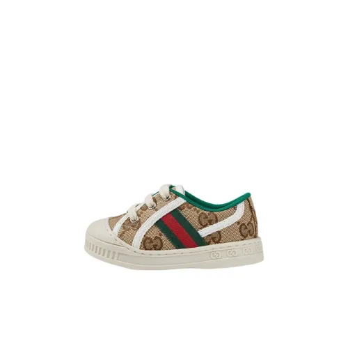 GUCCI Tennis 1977 Низкие Топы Обувь для малышей Бежевый Infant And Toddler
