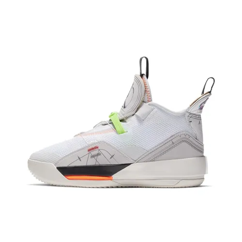 Jordan Air Джордан 33 Детские баскетбольные кроссовки MID Топ Школьный возраст