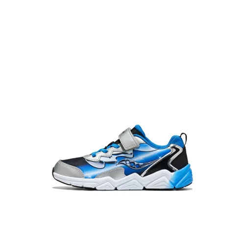 Saucony Flash A/C Детская беговая обувь Низкий топ Синий Серебряный Kids