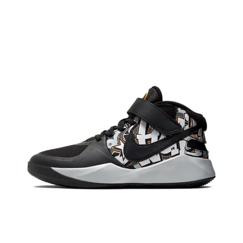 Nike Team Hustle D 9 FlyEase Детские баскетбольные кроссовки MID Топ Школьный возраст