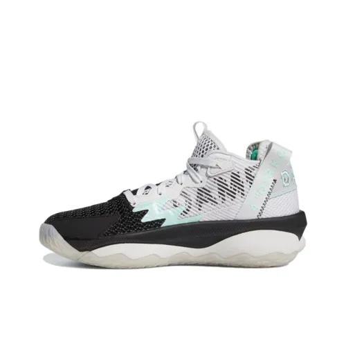 Adidas D Lillard 8 Детская баскетбольная обувь MID Топ Школьный возраст