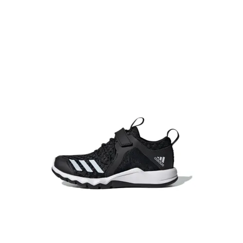 Adidas Rapidafle Flex BTH El K Устойчивый к истиранию Дышащий Низкий Топ Детская Беговая Обувь Черная Детская
