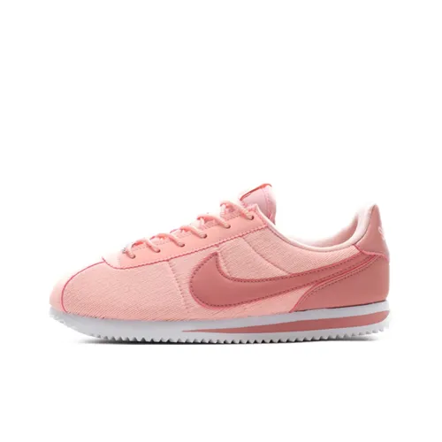 Nike Cortez Low Топ Детские Беговые Кроссовки Белый Розовый Подростки