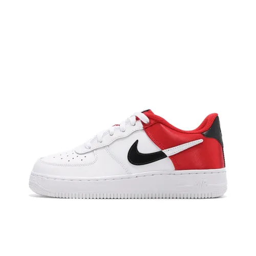 Nike Air FORCE 1 LV8 Low Топ Детские Скейтбординги Белый Красный
