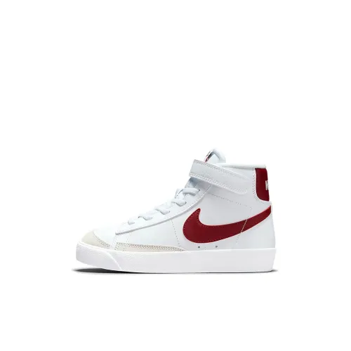 Nike Blazer 77 Противоскользящий Амортизация Устойчивый к истиранию Баланс MID Топ Детские Скейтбординги Белый Красный