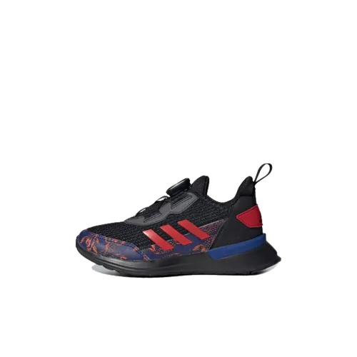 Adidas Rapida BOA CNY K Low Топ Детские беговые кроссовки Черный красный голубой Children Возраст 3-7 лет