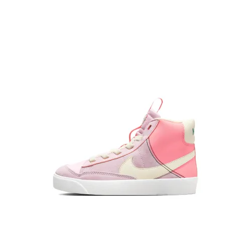 Nike Blazer '77 SE D Slip Resistant Амортизация Abrasion Resistant MID Топ Детские Скейтбординги Розовый