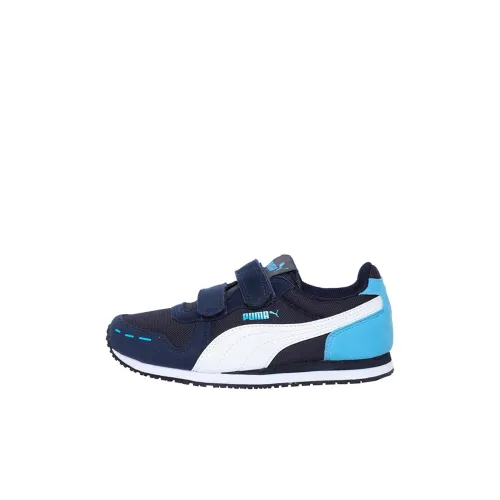 PUMA Cabana Racer Сетка V IDP Low Топ Детские беговые кроссовки Синий Children Aged 3-7 лет