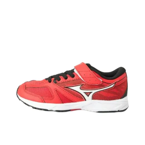 Mizuno Speed Детская беговая обувь Низкий топ Красный Черный Школьный возраст