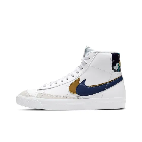 Nike Blazer 77 SE MID Топ Детские Скейтбординги Черный Белый Подростки