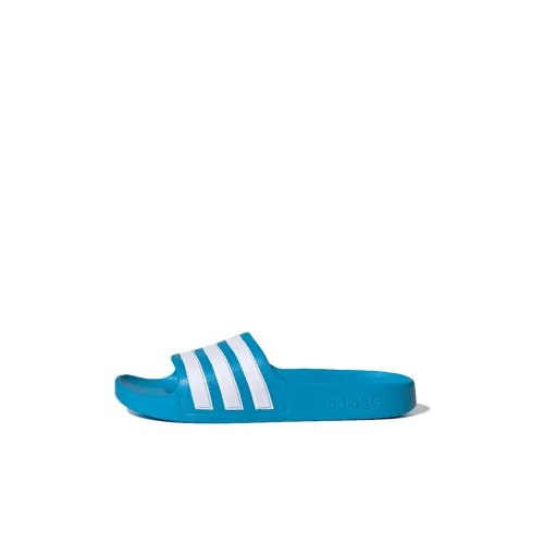 adidas Adilette Aqua Low Топ Детские Домашние Тапочки Синие Белые Детские