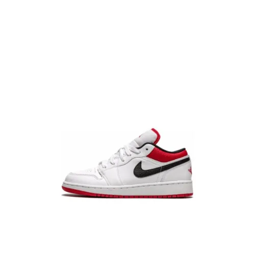 Jordan Air Jordan 1 Alt Low Топ Обувь для малышей Белый красный черный Infant And Toddler