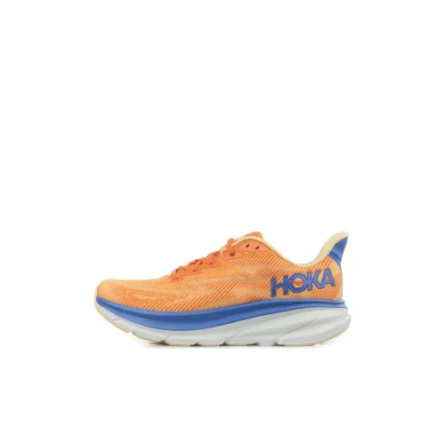 HOKA ONE ONE Clifton 9 Детская беговая обувь Низкий топ Оранжевый Kids