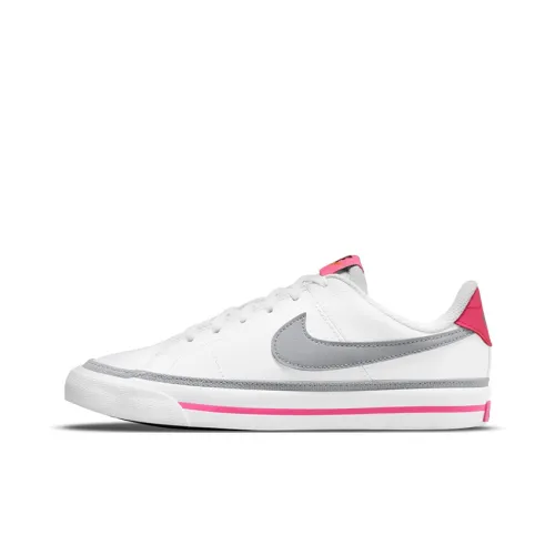 Nike Court Legacy Slip Resistant Abrasion Resistant Lightweight Cushioning Low Top Детские Скейтбординги Белый Серый