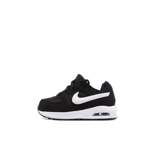 Nike Air Max Command Fle Low Топ Обувь для малышей Черный белый Infant And Toddler