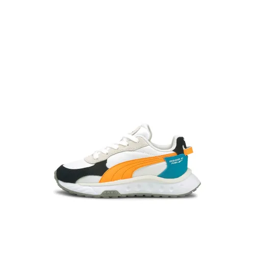 PUMA Wild Rider Rollin Детская тренировочная обувь Низкий топ Предшкольная