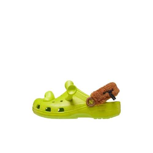 Crocs Classic Clog Детские Перфорированные Тапочки Зеленые KIDS
