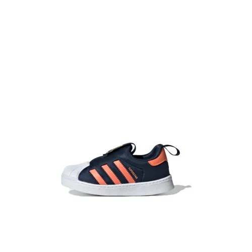 Adidas Originals SUPERSTAR 360 I Low Топ Скейтборд Кроссовки Синие Оранжевые Младенцы и Малыши