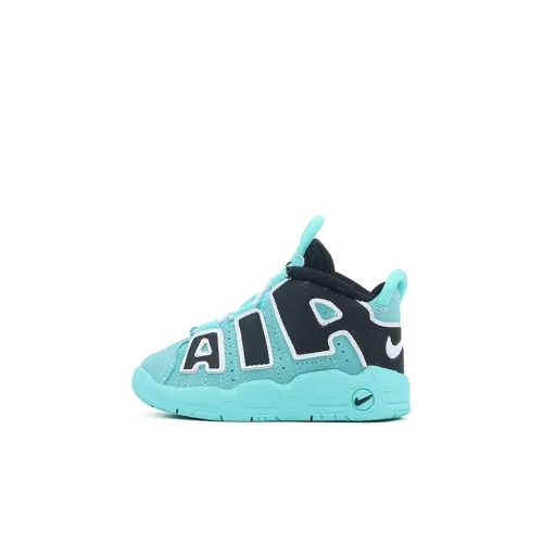 Nike Air More Uptempo MID Топ Обувь для малышей Озерно-голубой Черный Infant And Toddler
