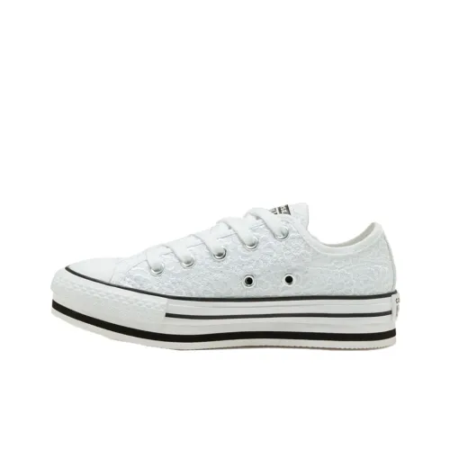 Конверс Чук Тайлер Ол Стар Дейзи Кромашка Платформа Низкий Топ Дети Кеды Белый Подростки