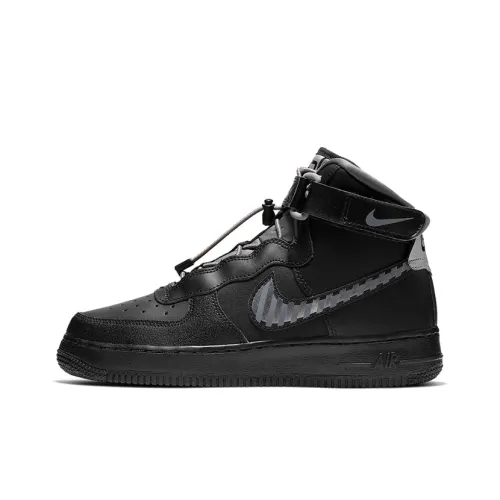 Nike Air FORCE 1 LV8 HZ Высокий Топ Детские Скейтбординги Черный Подростки