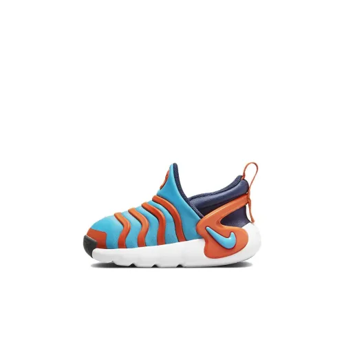 nike Dynamo GO Flyease Амортизация Износостойкий Низкий Топ Обувь для малышей Сине-оранжевый Infant And Toddler