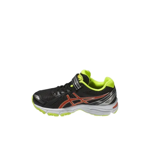 Asics Гель Galaxy 7 Устойчивый к истиранию Низкий Топ Детская Беговая Обувь Черный Оранжевый Для детей 3-7 лет