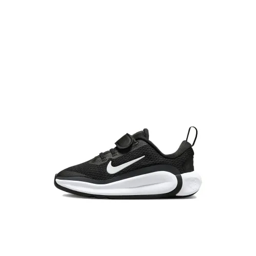 NIKE INFINITY Flow Амортизация Износостойкий Низкий Топ Детские Беговые Кроссовки Черный Белый Дети Возраст 3-7 Лет
