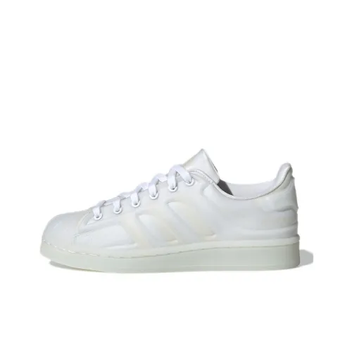 Adidas Originals SUPERSTAR Futureshell J Low Топ Детские Скейтбординги Нюдовый Белый