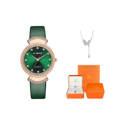 X Gear Кварцевый Movement Женские Часы 32 мм Зеленые