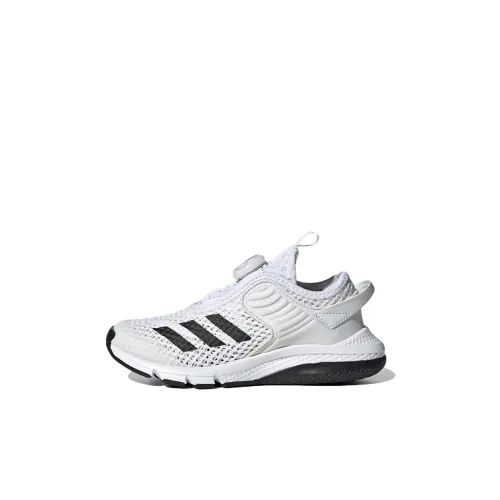 Adidas Activefle BOA K Abrasion Resistant Низкий Топ Детские Беговые Кроссовки Белый Детский