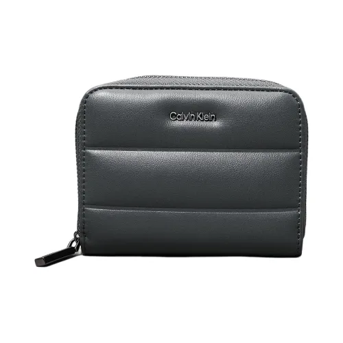 CALVIN KLEIN Гладкий искусственный кожаный кошелек женский пальмово-зеленый