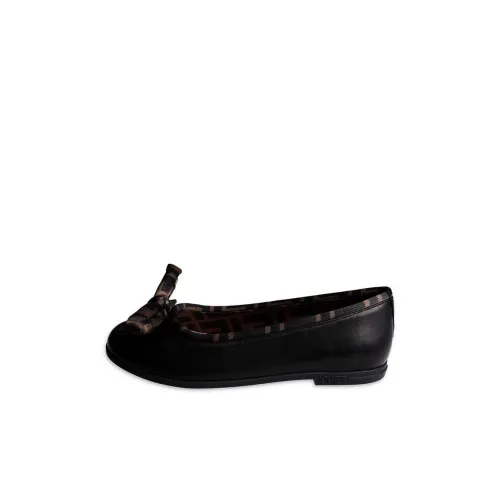 FENDI Низкий топ Детская кожаная обувь Черный Kids