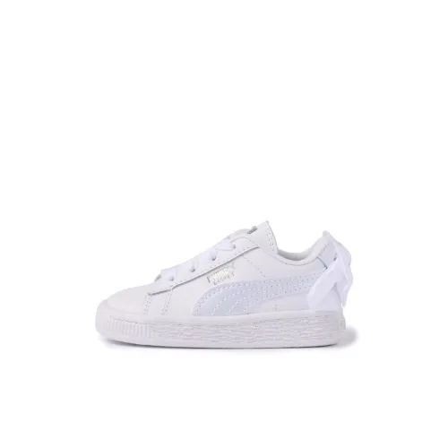 PUMA Basket Series Арочный AC Low Топ Детские Скейтбординги Белый для детей 3-7 лет