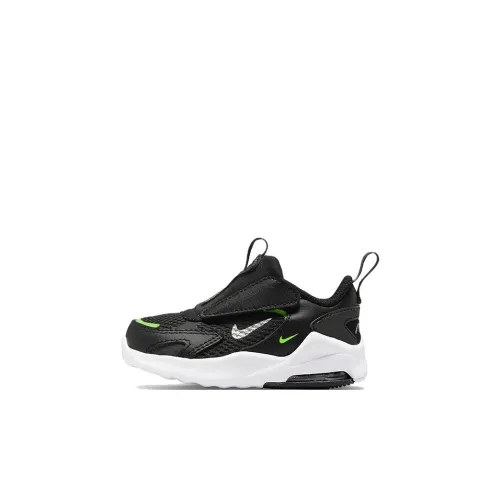 Nike Air Max Bolt Low Топ Беговые кроссовки Черный белый Для малышей и детей дошкольного возраста