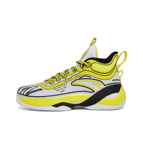 ANTA KT7 KT 7 Азотная технология High Top Детские баскетбольные кроссовки Белый Желтый Подростки