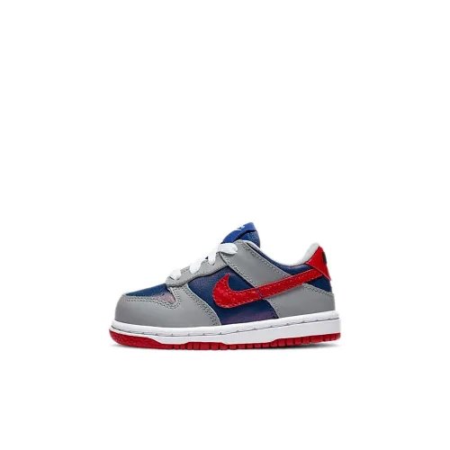 Nike Dunk Samba Low Топ Кроссовки для скейтбординга Серый Синий Младенец и Малыш