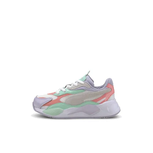 PUMA RS X Kids Lifestyle Shoes Пурпурно-зеленый Розовый Для детей 3-7 лет