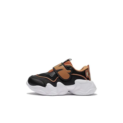 LINING YOUNG Li NING X Disney Jumping Тигр Детские беговые кроссовки Низкий Топ Дошкольный