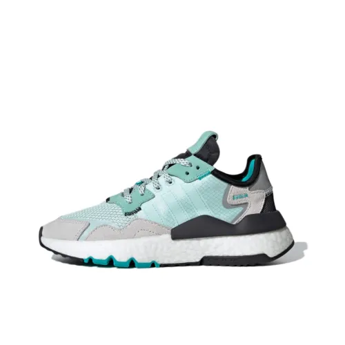 Adidas Originals Nite Jogger Дышащая Повседневная Обувь Зеленая Подростки