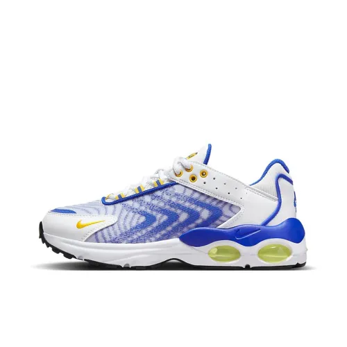 Nike Air Max TW Амортизация Износостойкий Низкий Топ Детские Беговые Кроссовки Белый Синий Желтый