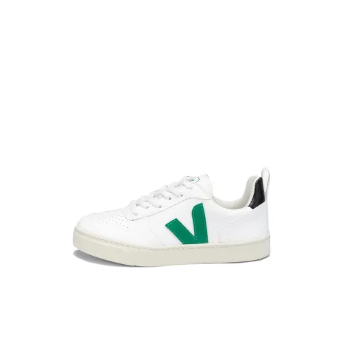 VEJA V 10 Low Топ Детские Скейтбординги Белый Зеленый Малыш