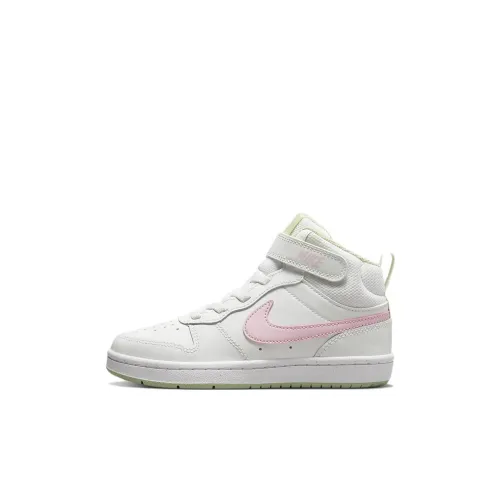 nike Court Borough MID 2 Легкий MID Топ Детские Скейтбординги Белый розовый зеленый Children Возраст 3-7 лет