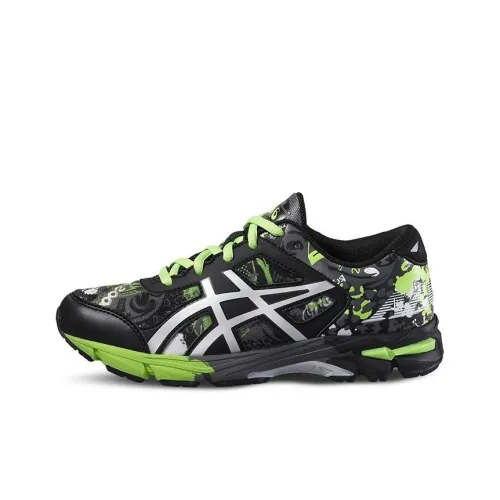 ASICS Гель Noosa Tri 11 Устойчивый к истиранию Низкий Топ Детская Беговая Обувь Черный Серебряный Подростки